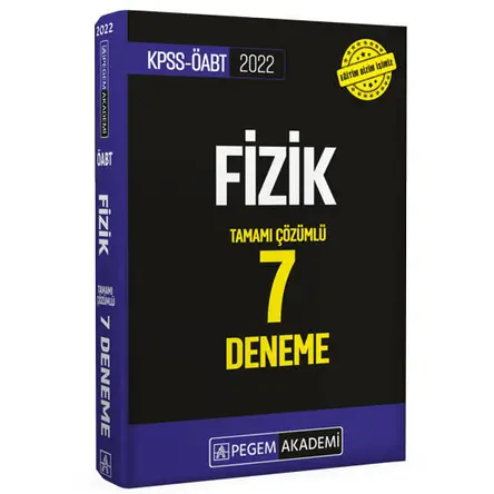 Pegem Akademi 2022 KPSS ÖABT Fizik Tamamı Çözümlü 7 Deneme