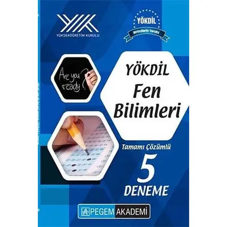 Pegem Akademi YÖKDİL Fen Bilimleri 5 Deneme Çözümlü