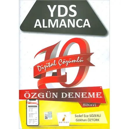 YDS Almanca Dijital Çözümlü 10 Özgün Deneme Sınavı