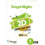 7.Sınıf Sosyal Bilgiler 2D Ders Defteri Ev Çalışmaları Pergel Yayınları