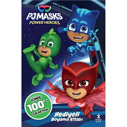 Pj Masks 100+ Çıkartma Hediyeli Boyama Kitabı - Kolektif - Doğan Çocuk