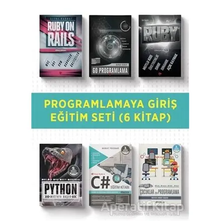 Programlamaya Giriş Eğitim Seti (6 Kitap Takım) - Murat Özalp - Dikeyeksen Yayın Dağıtım