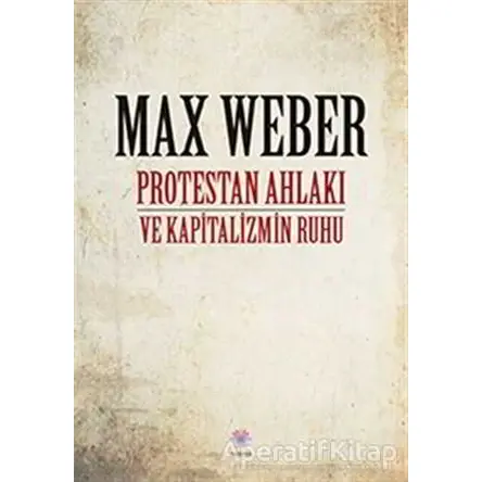 Protestan Ahlakı ve Kapitalizmin Ruhu - Max Weber - Nilüfer Yayınları