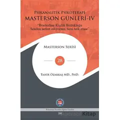 Masterson Günleri IV - Tahir Özakkaş - Psikoterapi Enstitüsü