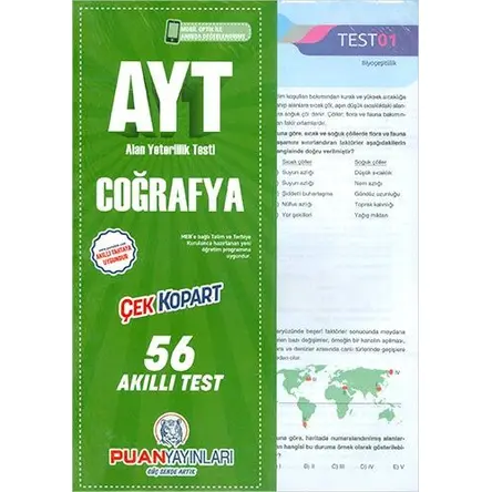 Puan AYT Coğrafya Yaprak Test