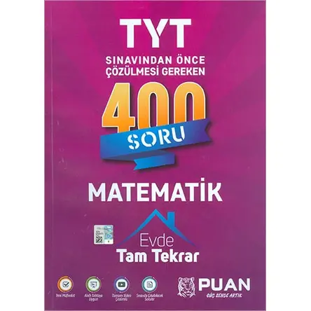 Puan TYT Matematik Evde Tam Tekrar 400 Soru