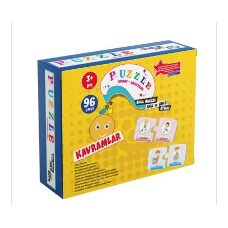 Puzzle Kavramlar Okul Öncesi Akıl ve Zeka Oyunu 3 Yaş Beceri Dünyası