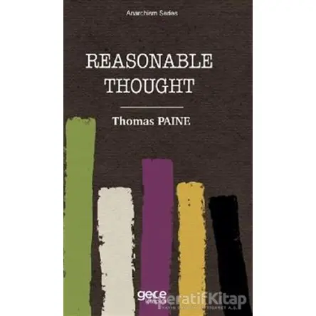 Reasonable Thought - Thomas Paine - Gece Kitaplığı