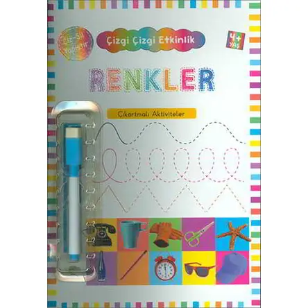 Renkler 4 Yaş ve Üstü - Çizgi Çizgi Etkinlik - Kolektif - Kukla Yayınları