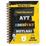 Rüştü Hocadan Taktiklerle AYT Edebiyat Notları - Rüştü Bayındır - Pelikan Tıp Teknik Yayıncılık