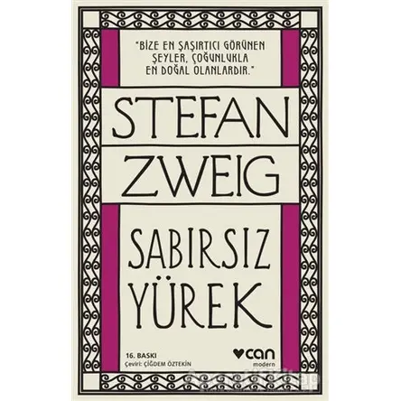 Sabırsız Yürek - Stefan Zweig - Can Yayınları