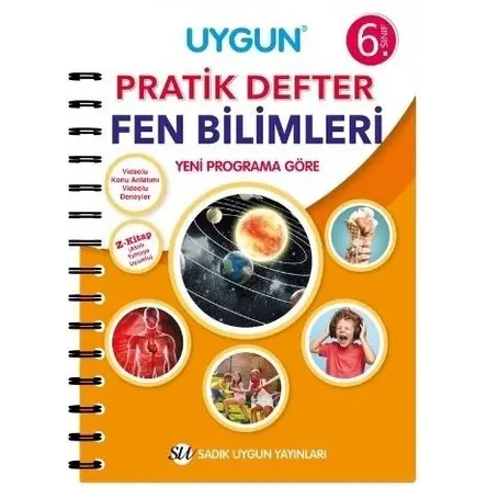 Sadık Uygun 6. Sınıf Fen Bilimleri Pratik Defter