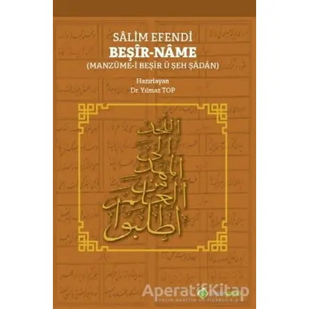 Salim Efendi Beşir-Name - Yılmaz Top - Hiperlink Yayınları