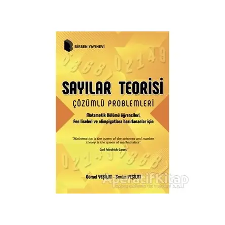 Sayılar Teorisi Çözümlü Problemleri - Sevim Yeşilot - Birsen Yayınevi