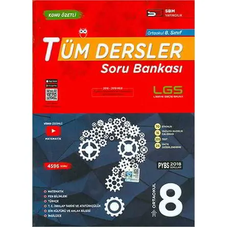 SBM 8.Sınıf Tüm Dersler Soru Bankası