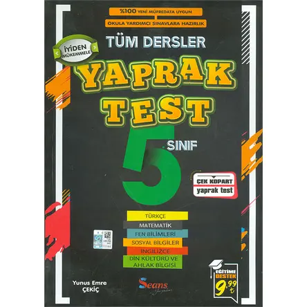 Seans 5.Sınıf Tüm Dersler Yaprak Test