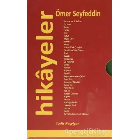 Seçme Hikayeler (5 Kitap Takım) - Ömer Seyfettin - Cedit Neşriyat