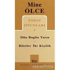 Toplu Oyunları 1 Dün Bugün Yarın Biletler İki Kişilik - Mine Ölce - Mitos Boyut Yayınları