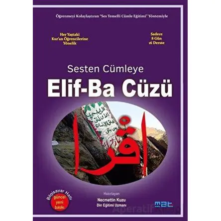 Sesten Cümleye Elif-Ba Cüzü - Necmettin Kuzu - Mat Kitap