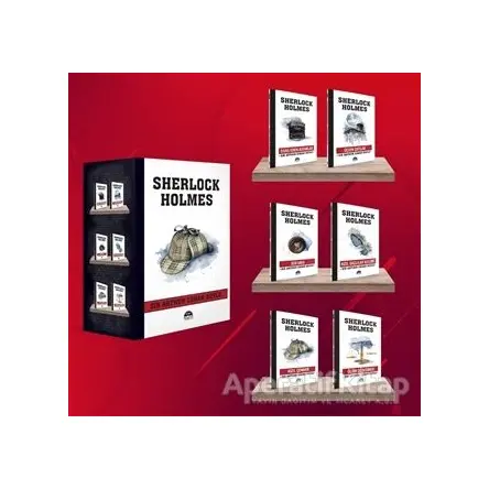 Sherlock Holmes - Şapka (6 Kitap Kutulu Set) - Sir Arthur Conan Doyle - Martı Yayınları