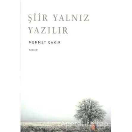 Şiir Yalnız Yazılır - Mehmet Çakır - Akis Kitap