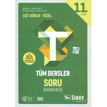 Sınav 11.Sınıf Eşit Ağırlık Sözel Tüm Dersler Soru Bankası