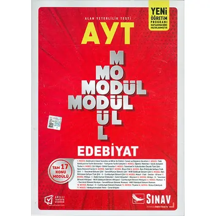 Sınav AYT Edebiyat 17 Konu Modülü