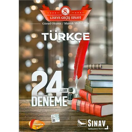 Sınav LGS 8.Sınıf Türkçe 24 Deneme Sınavı