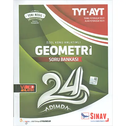 Sınav TYT AYT 24 Adımda Geometri Özet Konu Soru Bankası