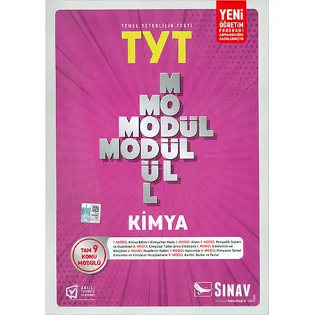 Sınav TYT Kimya 11 Konu Modülü