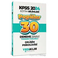 Yediiklim 2024 Eğitim Bilimleri Gelişim Psikolojisi Popüler Tamamı Çözümlü 30 Deneme