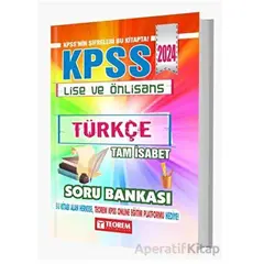 2024 KPSS Lise Ön Lisans Tam İsabet Türkçe Soru Bankası