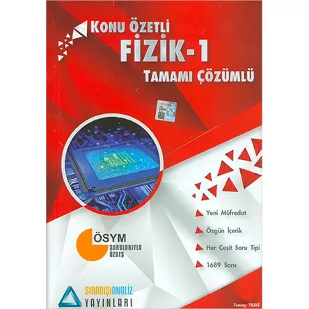 Siradisianaliz TYT Fizik-1 Konu Özetli Tamami Çözümlü