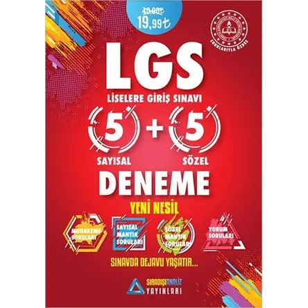 Sıradışıanaliz Yeni Nesil LGS 5+5 Deneme Sınavı