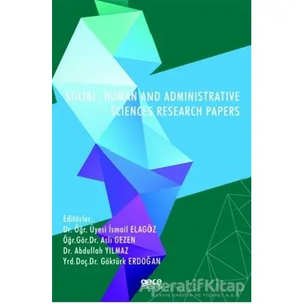 Social, Human and Administrative Sciences Research Papers - Aslı Gezen - Gece Kitaplığı