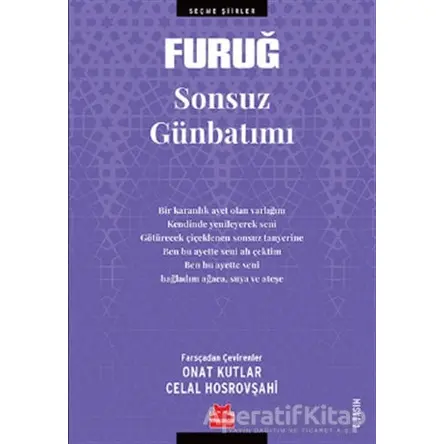 Sonsuz Günbatımı - Furuğ Ferruhzad - Kırmızı Kedi Yayınevi