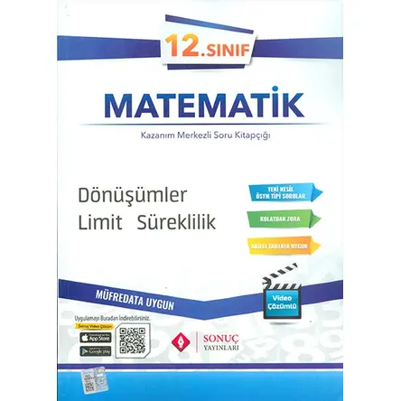 Sonuç 12.Sınıf Matematik Dönüşümler, Limit ve Süreklilik