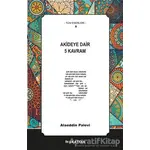 Akideye Dair 5 Kavram - Alaeddin Palevi - Mukattaa Yayınları