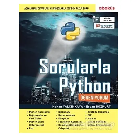 Sorularla Python Öğreniyorum - Ercan Bozkurt - Abaküs Kitap