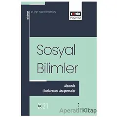 Sosyal Bilimler Alanında Uluslararası Araştırmalar