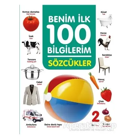 Sözcükler - Benim İlk 100 Bilgilerim - Ahmet Altay - 0-6 Yaş Yayınları