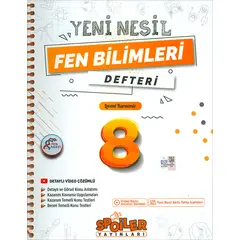 8.Sınıf Fen Bilimleri Yeni Nesil Defteri Spoiler Yayınları