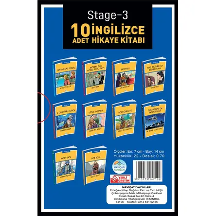 Stage-3 İngilizce Hikaye Seti 10 Kitap Seti Maviçatı Yayınları