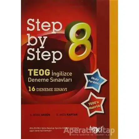 Step By Step 8. Sınıf İngilizce 16 Deneme Sınavı - Arzu Kaptan - Harf Eğitim Yayıncılık