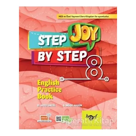 Step By Step Joy 8. Sınıf English Practice Book - S. Müge Akgün - Harf Eğitim Yayıncılık