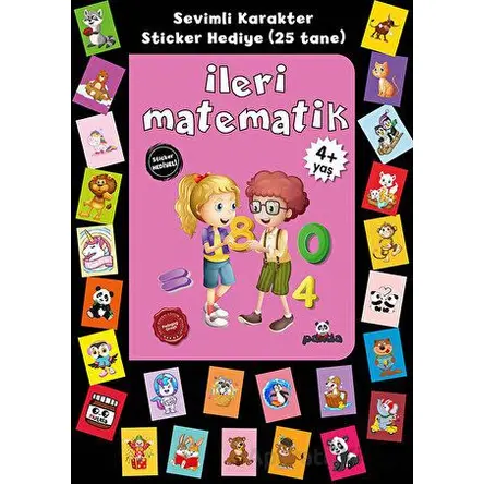 Stickerlı 4+ Yaş İleri Matematik - Pedagog Afife Çoruk - Beyaz Panda Yayınları