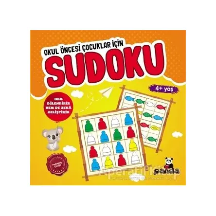 Sudoku 4+ Yaş - Okul Öncesi Çocuklar İçin - Kolektif - Beyaz Panda Yayınları