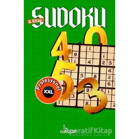 Sudoku 5. Kitap - Profesyonel - Salim Toprak - Girdap Kitap