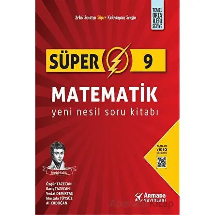 Süper 9 Matematik Yeni Nesil Soru Kitabı - Kolektif - Armada Yayınları