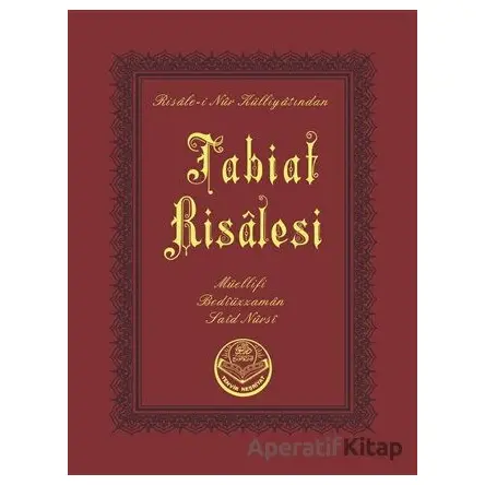 Tabiat Risalesi (Cep Boy) - Bediüzzaman Said Nursi - Tenvir Neşriyat